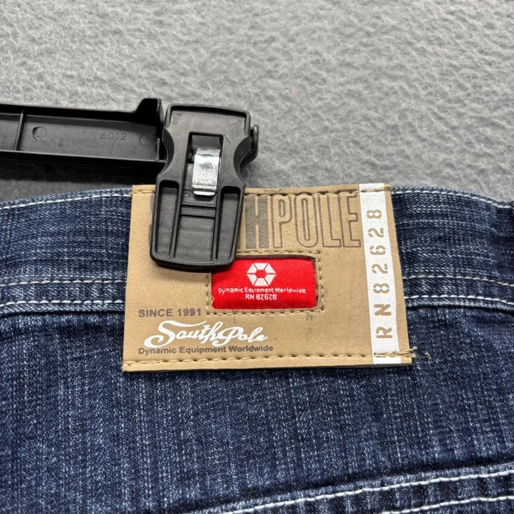 Southpole Mens Red Tab Baggy Jeans 42x34 (Actual 42x33) Y2K Streetwear Deadstock
